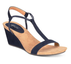 STYLE& CO Womens NEW Mulan T-strap Platforms Wedge Sandals Shoes / Size 12